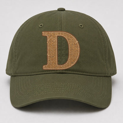 Woven Tweed D Monogram Baseball Cap – Army Green