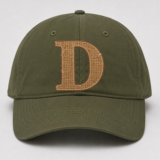 Woven Tweed D Monogram Baseball Cap – Army Green