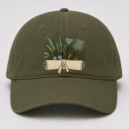 Aquarium Tool Roll Aquarium Keeping Baseball Cap – Army Green