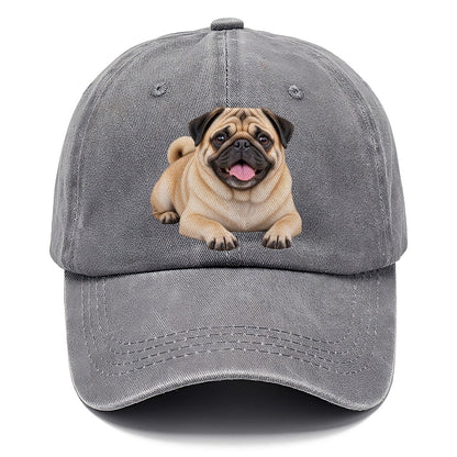 Pug Lying Down Top Breeds Classic Cap – Urban Haze