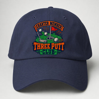 Three Putt Club Golf Life Baseball Cap – Twilight Navy