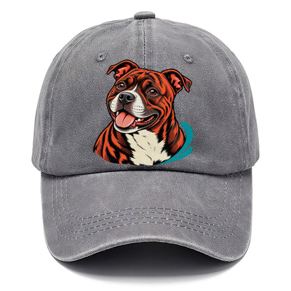 Happy Pitbull Pop Art Portrait Classic Cap – Urban Haze