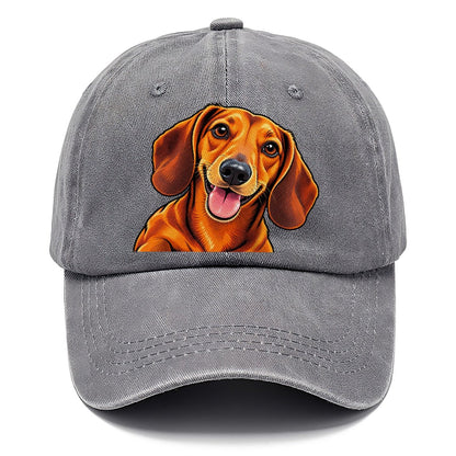 Happy Dachshund Portrait Classic Cap – Urban Haze