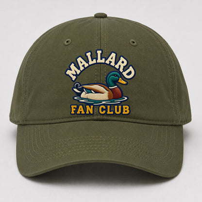 Mallard Fan Club Baseball Cap – Army Green