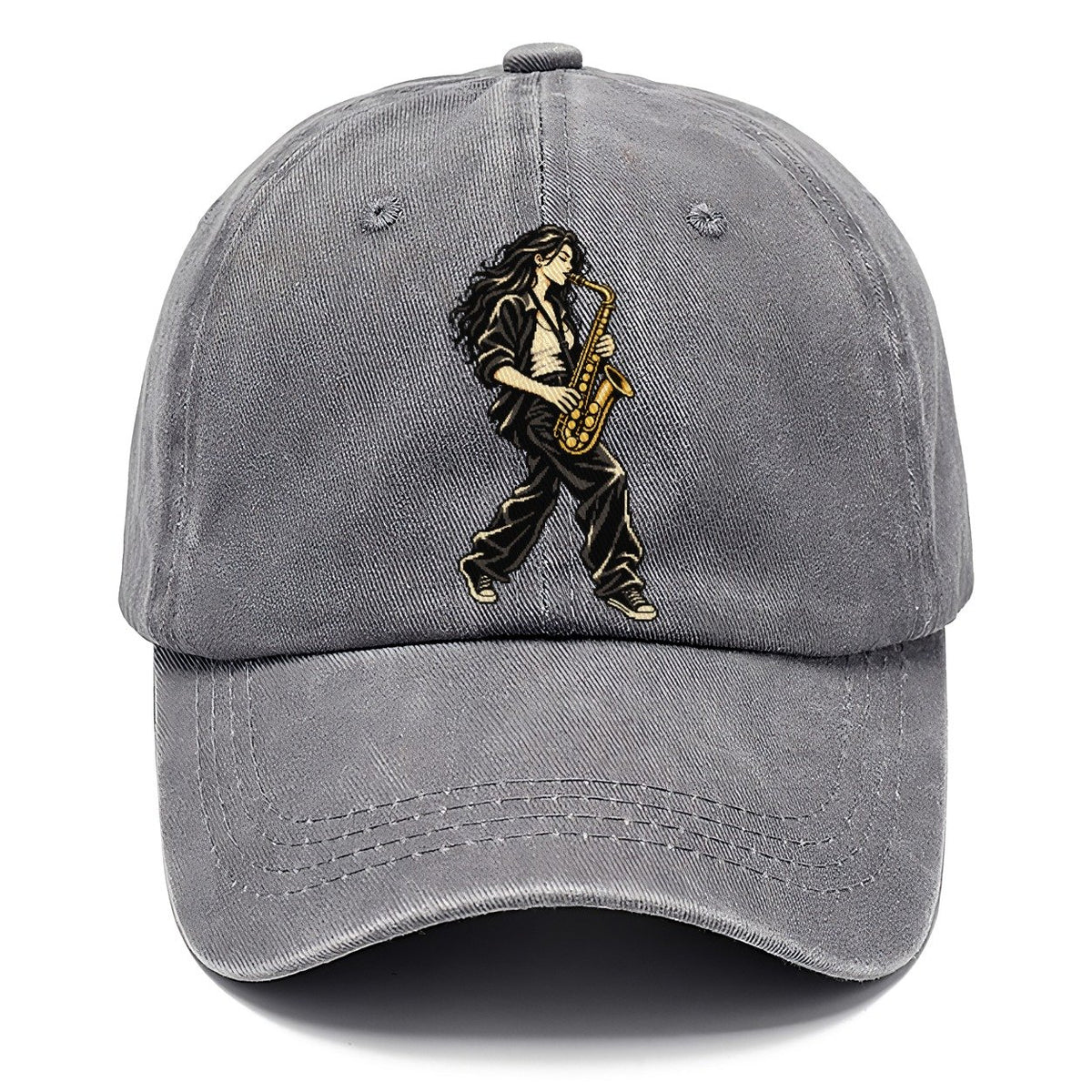 Woman Playing Saxophone Classic Cap – Urban Haze