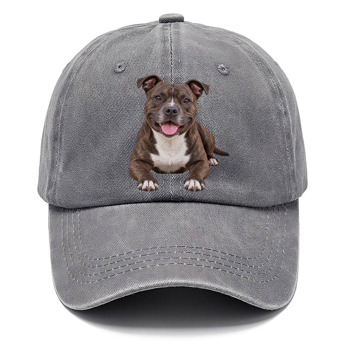 Staffordshire Bull Terrier Lying Down Top Breeds Classic Cap – Urban Haze