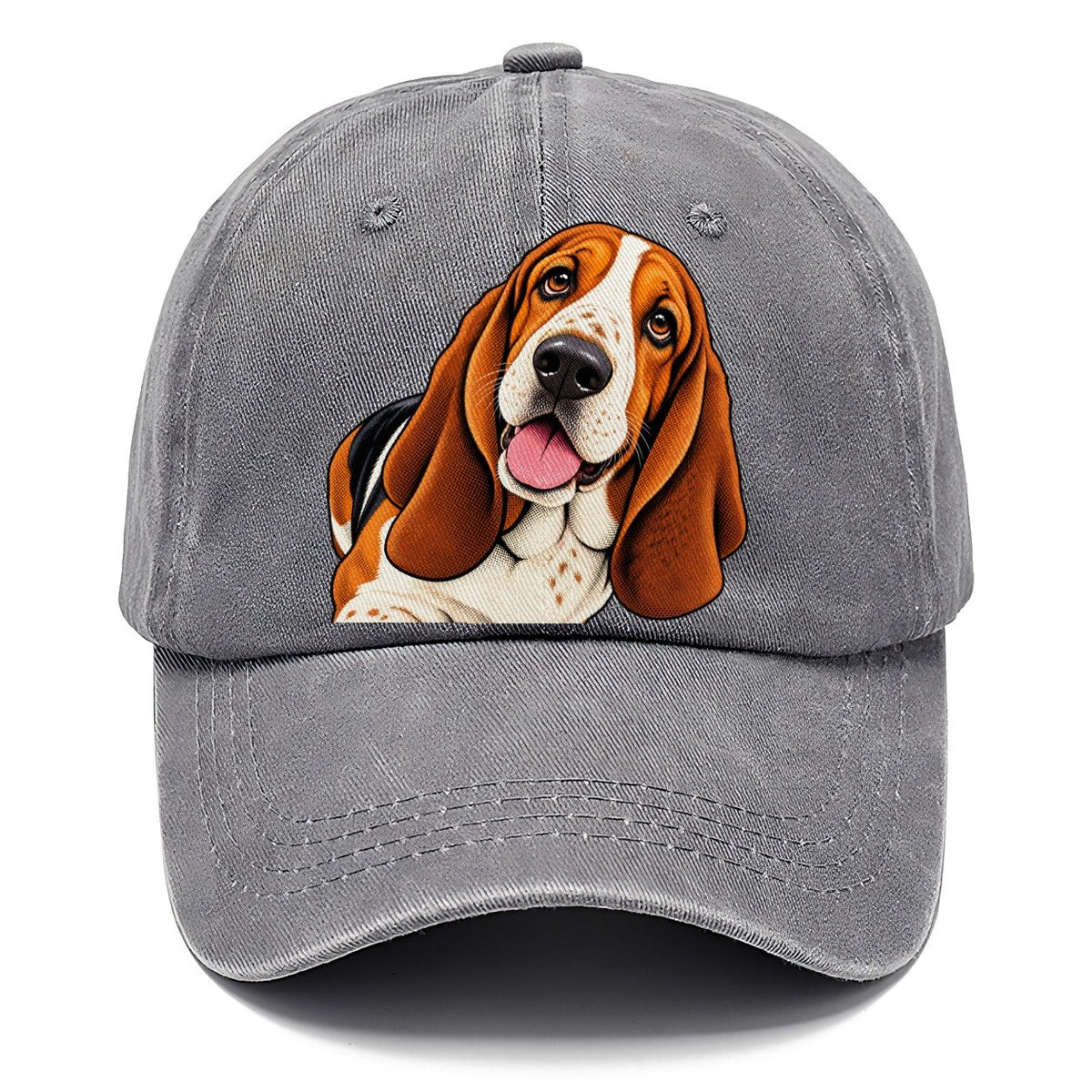 Happy Basset Hound Portrait Classic Cap – Urban Haze