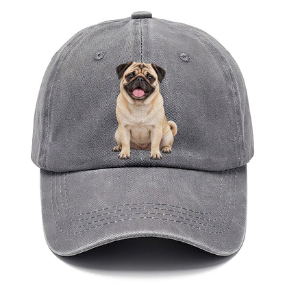 Pug Sitting Top Breeds Classic Cap – Urban Haze