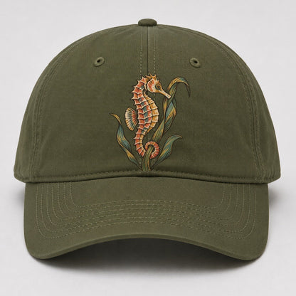 Seahorse Eelgrass Cradle Gentle Wild Baseball Cap – Army Green