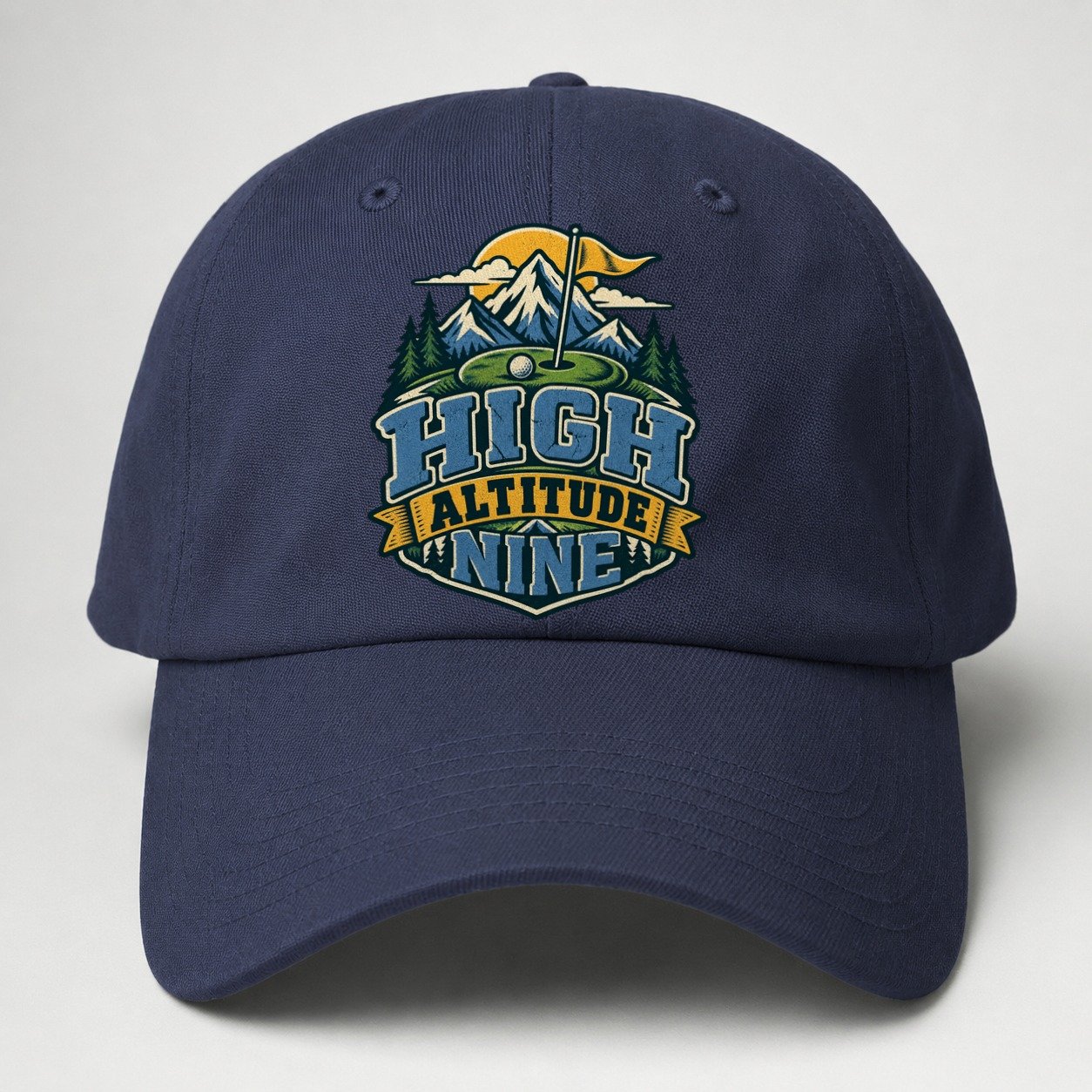 High Altitude Nine Golf Life Baseball Cap – Twilight Navy