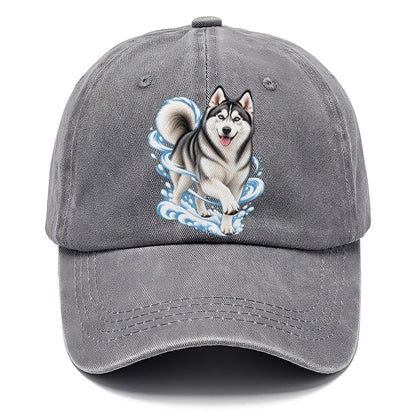 Blue-Eyed Husky Snow Swirl Classic Cap – Urban Haze