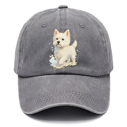 Westie Watercolor Portrait Classic Cap – Urban Haze