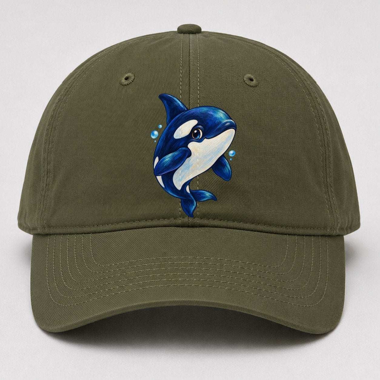 Orca Three Quarter Glide Sea Sprite Baseball Cap – Army Green