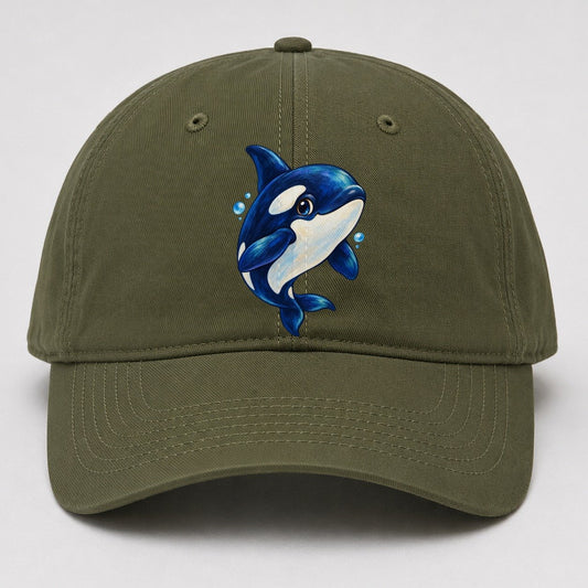Orca Three Quarter Glide Sea Sprite Baseball Cap – Army Green