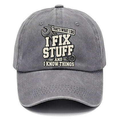 That's What I Do I Fix Stuff Classic Cap – Urban Haze