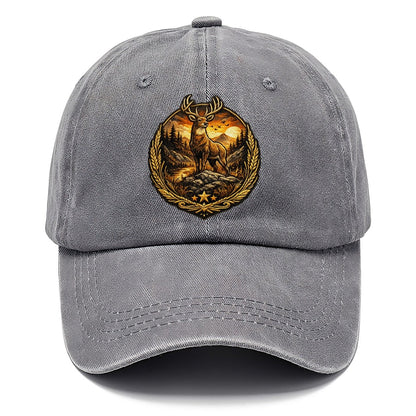Majestic Stag Sunset Wilderness Crest Classic Cap – Urban Haze
