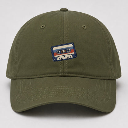 Cassette Tape Tiny Solo Marks Baseball Cap – Army Green