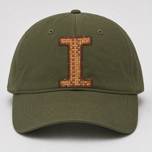Woven Tweed I Monogram Baseball Cap – Army Green