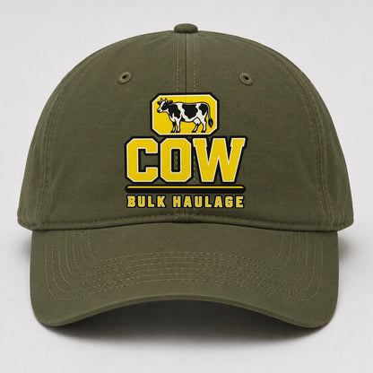 Cow Bulk Haulage Heavy Duty Baseball Cap – Army Green