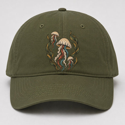 Jellyfish Kelp Lanterns Gentle Wild Baseball Cap – Army Green