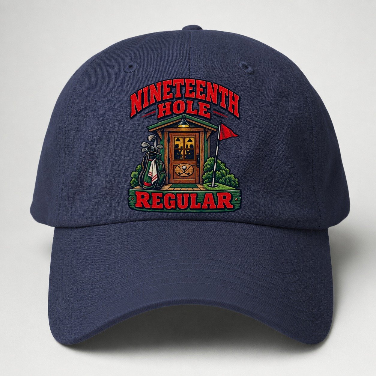 Nineteenth Hole Regular Golf Life Baseball Cap – Twilight Navy