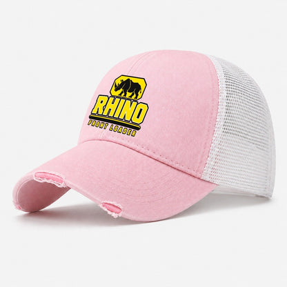 Rhino Front Loader Heavy Duty Washed Trucker Hat – Light Pink