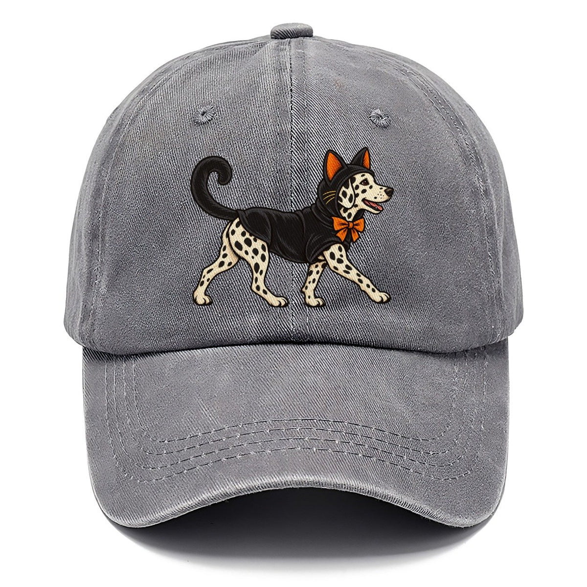 One Dalmatian In Halloween Costume Black Cat Costume With Felt Ears And A Long Curled Tail Halloween Dog Parade Classic Cap – Urban Haze