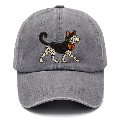 One Dalmatian In Halloween Costume Black Cat Costume With Felt Ears And A Long Curled Tail Halloween Dog Parade Classic Cap – Urban Haze