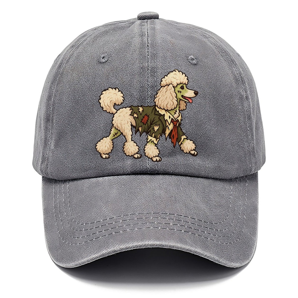 One Poodle In Halloween Costume Zombie With A Torn Collar And A Few Patch Stitches Halloween Dog Parade Classic Cap – Urban Haze