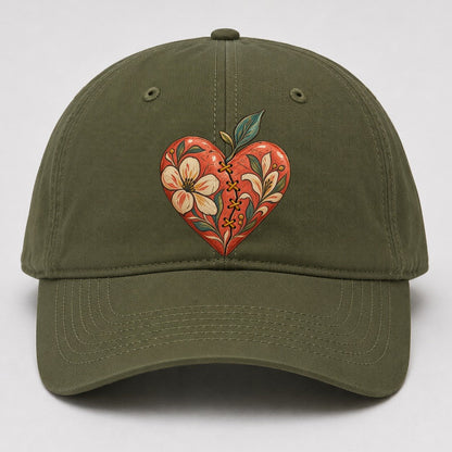 Mended Heart Golden Thread Gentle Wild Baseball Cap – Army Green