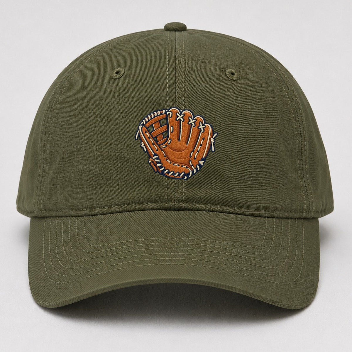 Baseball Glove Tiny Solo Marks Baseball Cap – Army Green