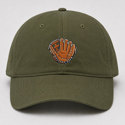 Baseball Glove Tiny Solo Marks Baseball Cap – Army Green
