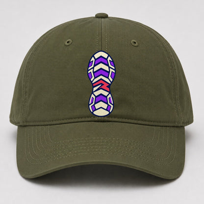 Chevron Sole 90S Running Clubs Baseball Cap – Army Green