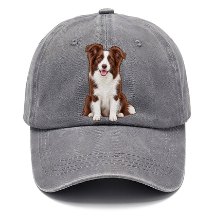 Brown And White Border Collie Classic Cap – Urban Haze