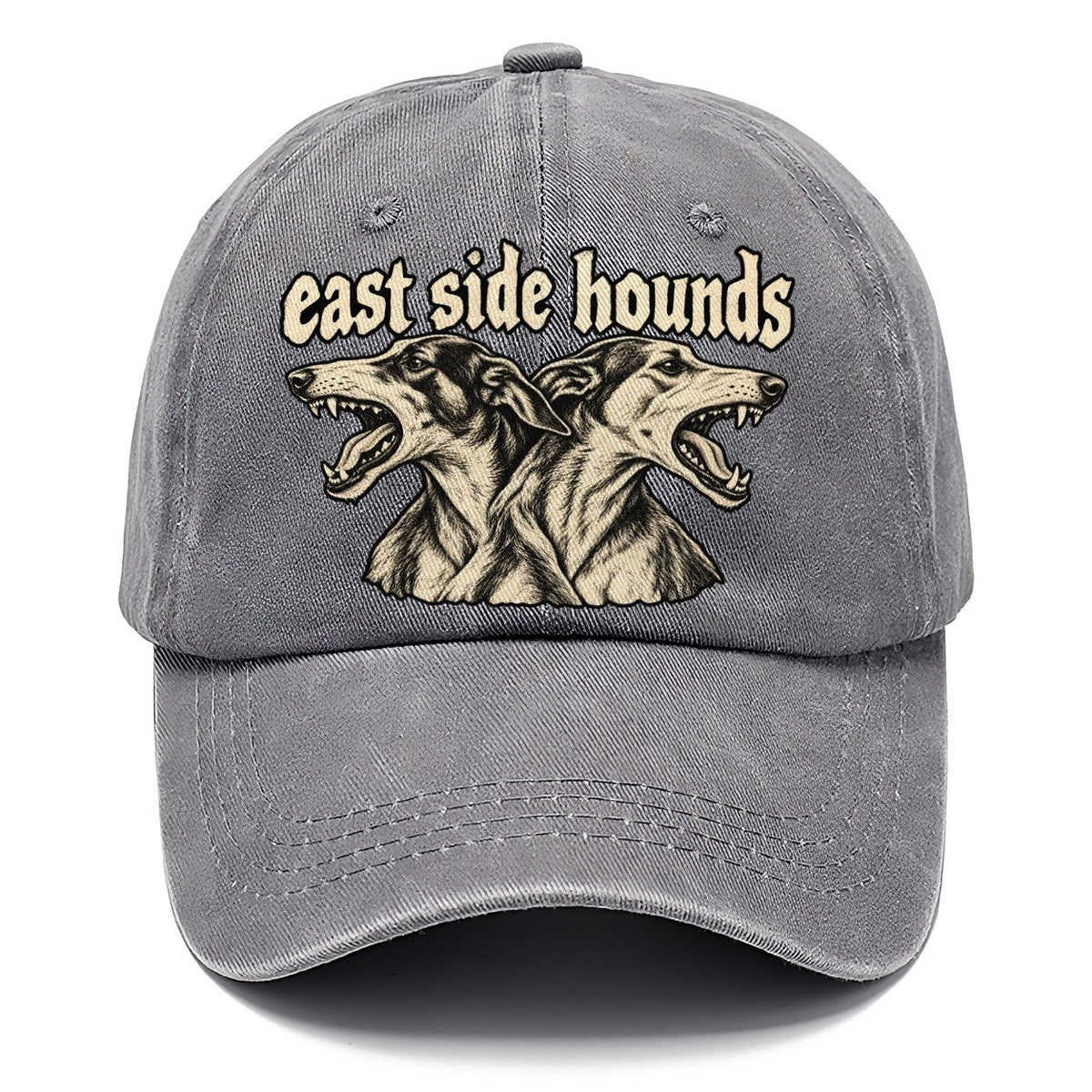 Two Lean Hound Heads Back To Back Facing Opposite Directions Bark For Me Classic Cap – Urban Haze