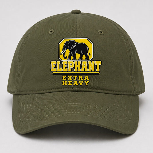 Elephant Extra Heavy Heavy Duty Baseball Cap – Army Green