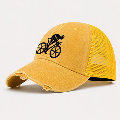 Breakaway Sprinter Cycling Life Washed Trucker Hat – Yellow