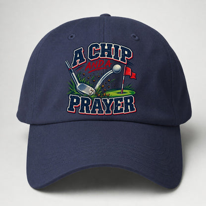 A Chip And A Prayer Golf Life Baseball Cap – Twilight Navy