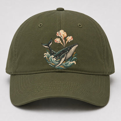 Whale Breath Cloud Gentle Wild Baseball Cap – Army Green