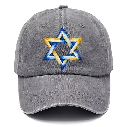 Star of David Left Chest Washed Classic Cap – Urban Haze