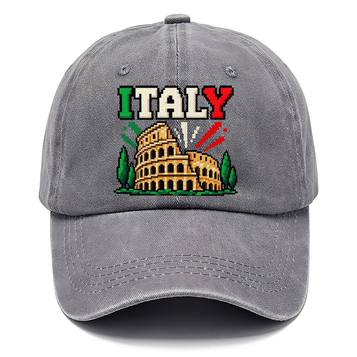 Italy Retro Pixel Badge Classic Cap – Urban Haze