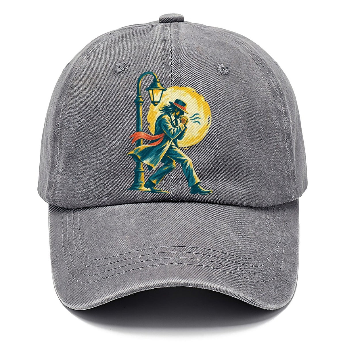 Man in Hat by Lamppost Classic Cap – Urban Haze