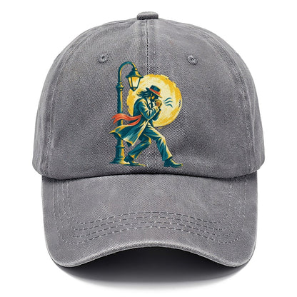Man in Hat by Lamppost Classic Cap – Urban Haze