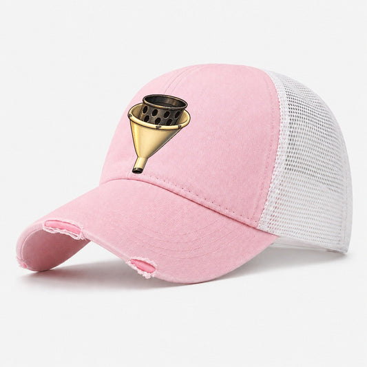 Brewing Funnel And Strainer Brew Day Washed Trucker Hat – Light Pink