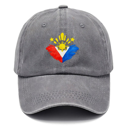 Philippine Flag Heart Sun and Stars Classic Cap – Urban Haze