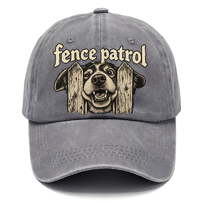 A Dog Head Pushed Through The Gap Between Two Fence Pickets Bark For Me Classic Cap – Urban Haze