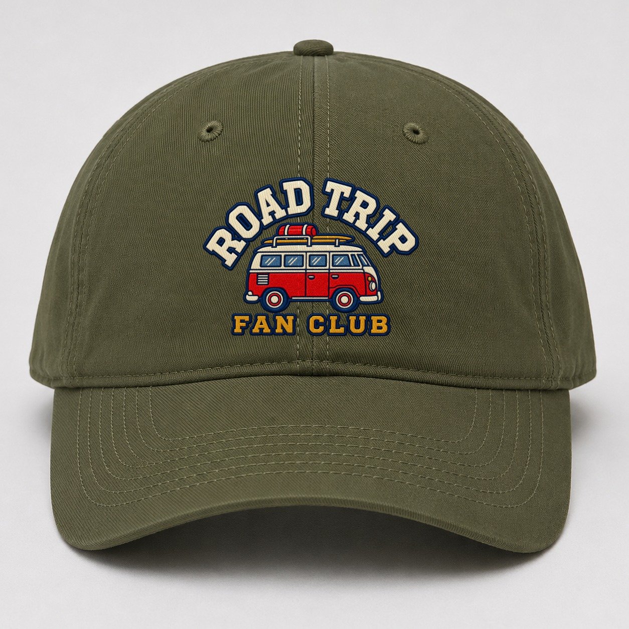 Road Trip Fan Club Baseball Cap – Army Green