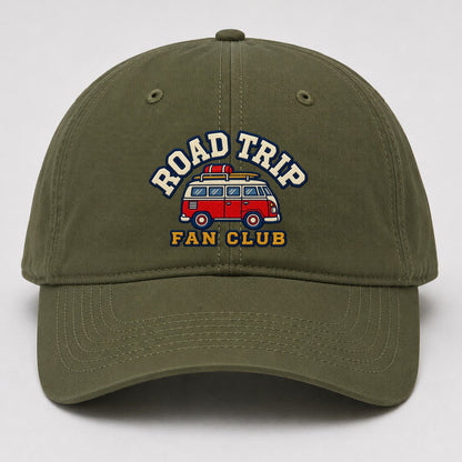 Road Trip Fan Club Baseball Cap – Army Green