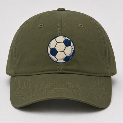 Soccer Ball Tiny Solo Marks Baseball Cap – Army Green