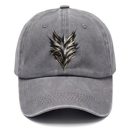 Black Gold Wolf Face Classic Cap – Urban Haze